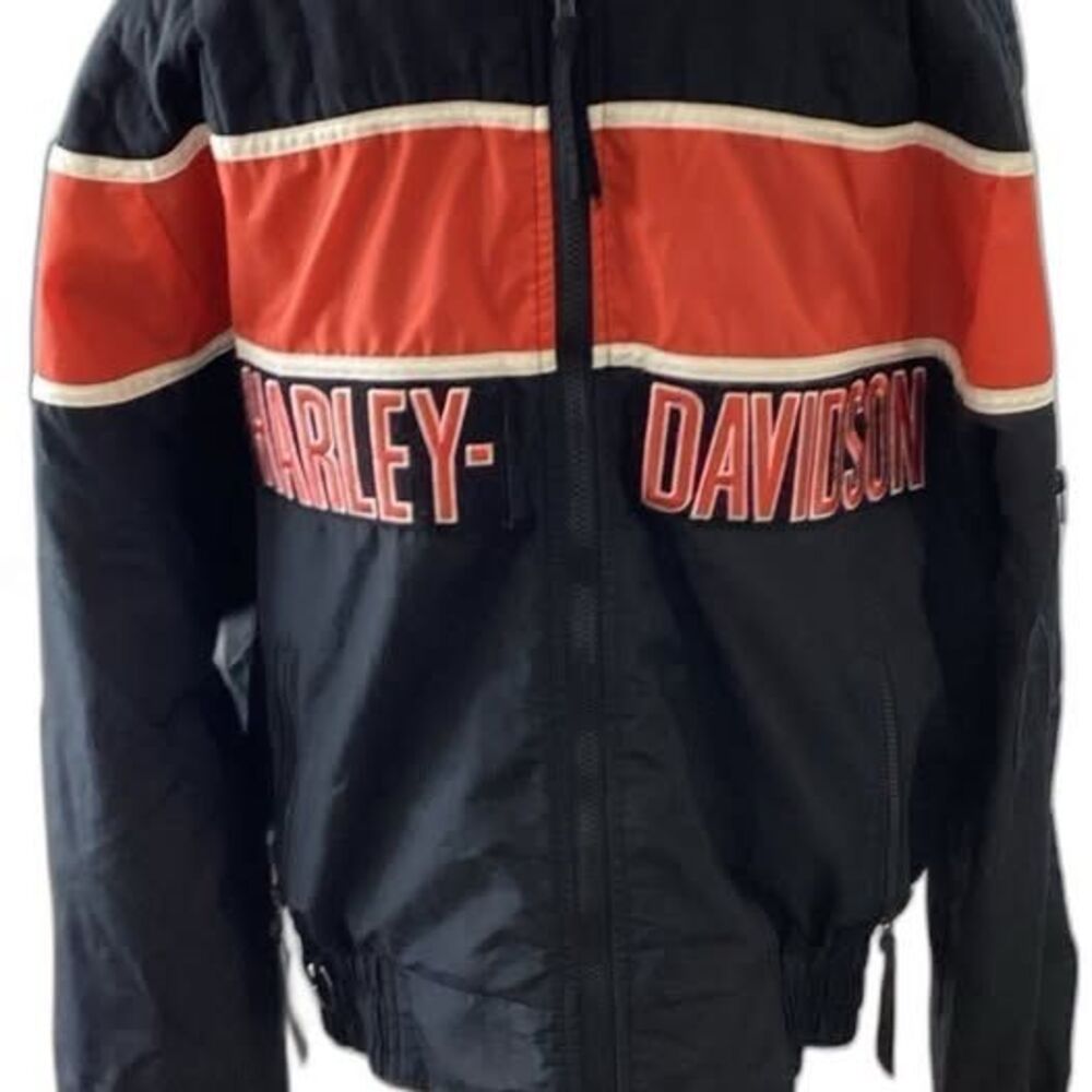 Harley-Davidson Jacket Unisex Size XL Black Vintage Jacket Note 2 Small Holes